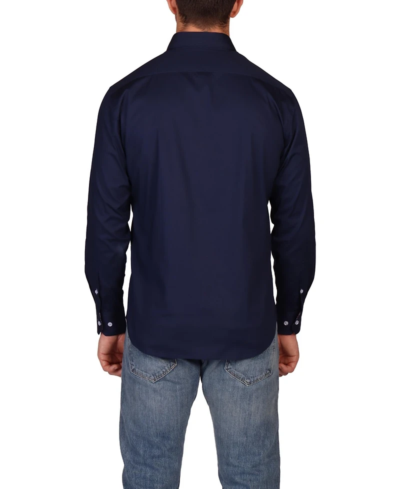 Tailorbyrd Men's Signature Solid Long Sleeve Shirt