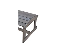 Jiallo Dark Grey Adirondack Pine Ottoman