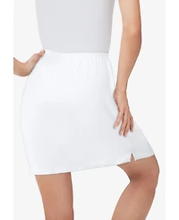 Woman Within Plus Stretch Cotton Skort
