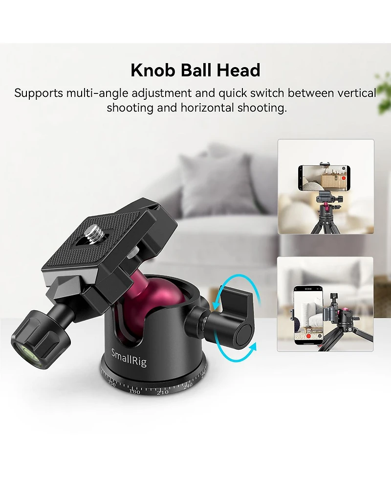 SmallRig Tabletop Mini Tripod with Panoramic Ball Head