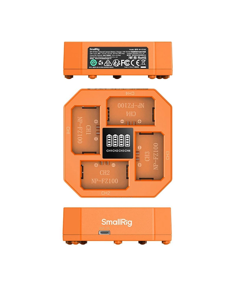 SmallRig SmallRig 4-Channel Camera Battery Charger for Sony Np-FZ100 4839