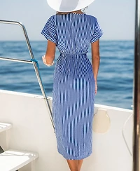 Cupshe Women's No Looking Back Striped Maxi Beach Dress