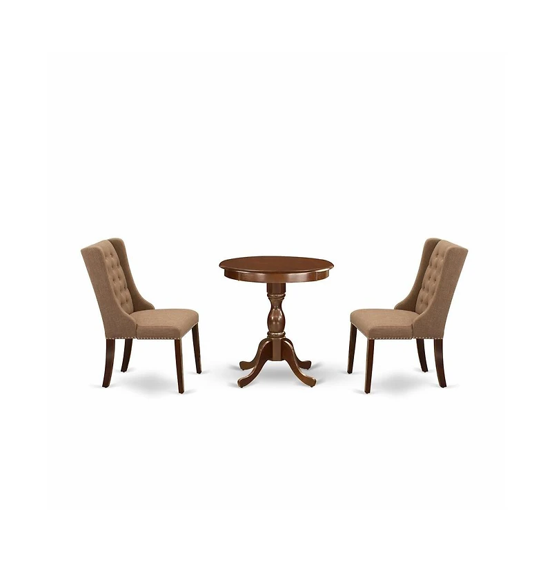 East West Furniture 3-Pc Dining Room Set