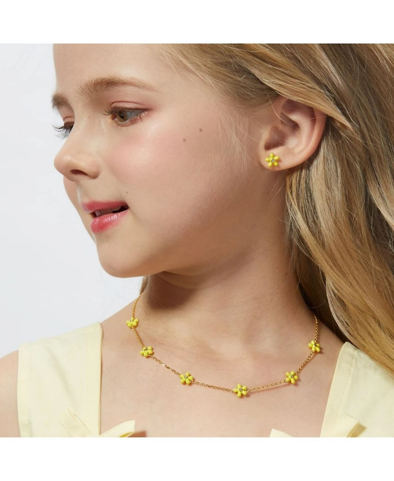 Anna Zuckerman Petit Rosie Yellow Necklace