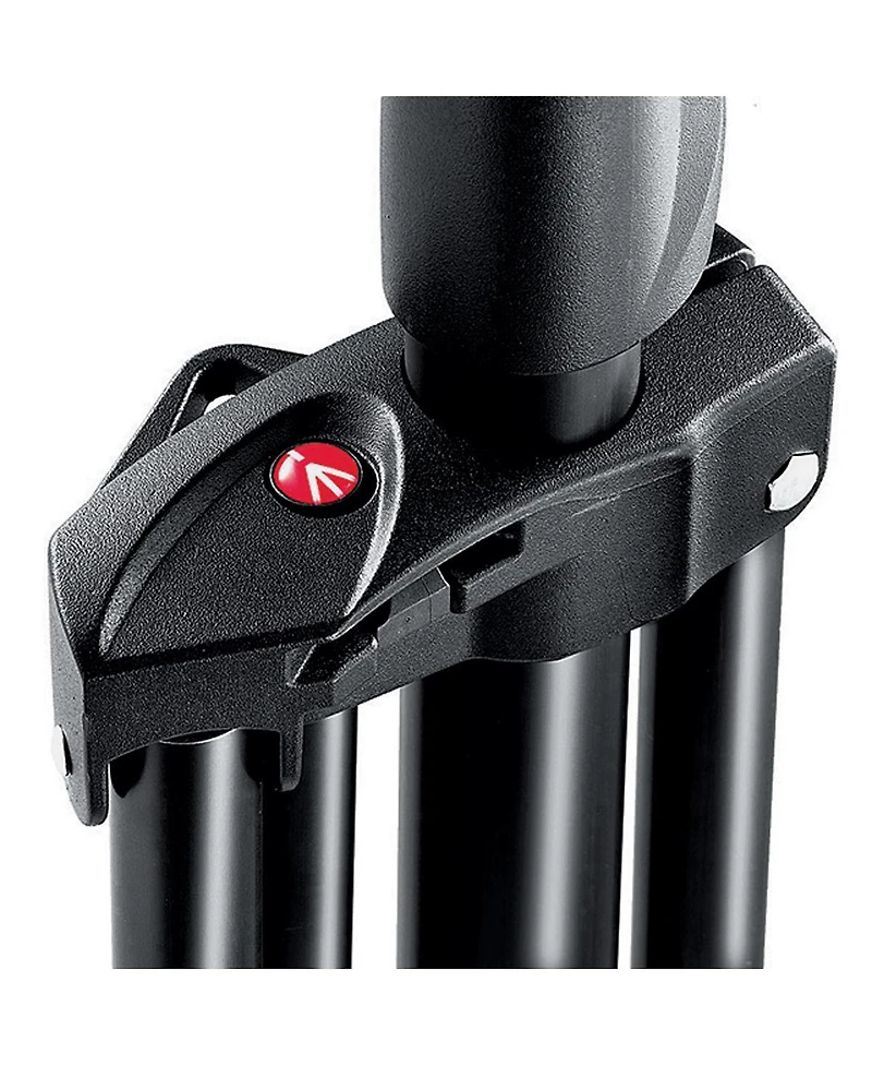 Manfrotto 1005BAC 107" Air Cushioned Aluminum Ranker Light Stand with 3-Sections & 2 Risers, Black