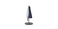 10 Ft Navy Blue Offset Patio Umbrella with Tilt and Crank