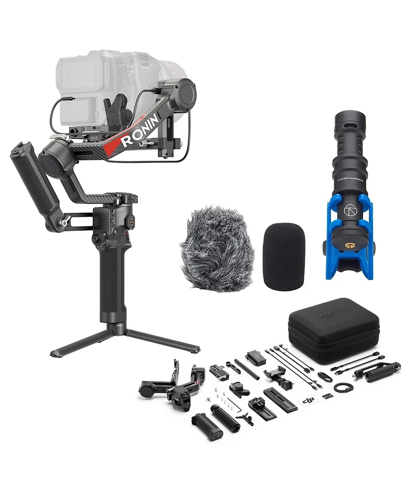 Dji Rs 4 Pro Combo, 3-Axis Gimbal Stabilizer for Dslr & Cinema Cameras, Native Vertical Shooting, 4.5kg/10lbs Payload, with Image Transmitter & Focus