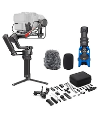 Dji Rs 4 Pro Combo, 3-Axis Gimbal Stabilizer for Dslr & Cinema Cameras, Native Vertical Shooting, 4.5kg/10lbs Payload, with Image Transmitter & Focus