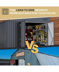 Aecojoy 8'x10' Lean to Shed Outdoor Storage Shed