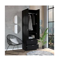 Tuhome Vicco Armoire Black Mdf