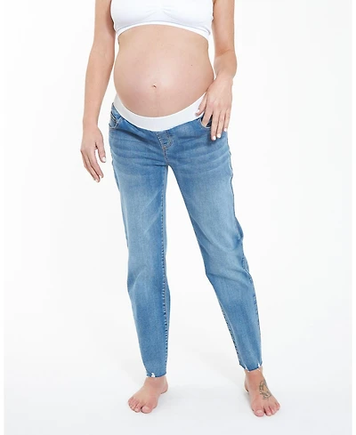 Ripe Maternity Jamie Raw Edge Vintage Wash Jeans