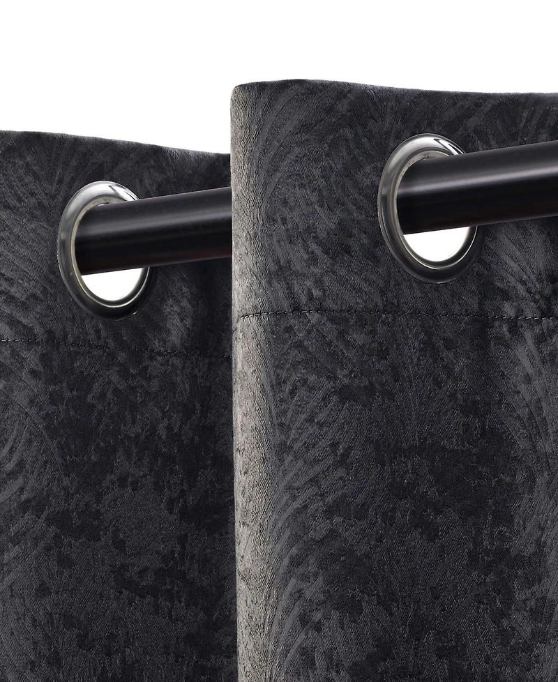 Superior Modern Solid Room Darkening Grommet Top Curtains, 52" x 120" (Set of 2)