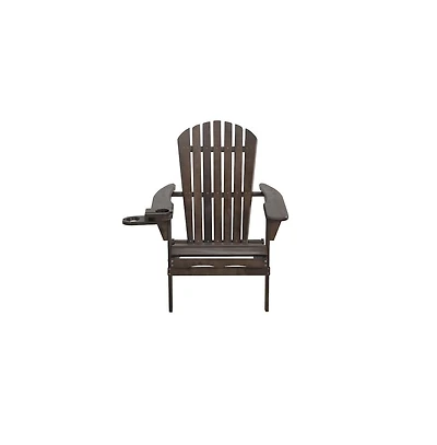 Jiallo Foldable Adirondack Chair With Cup Holder