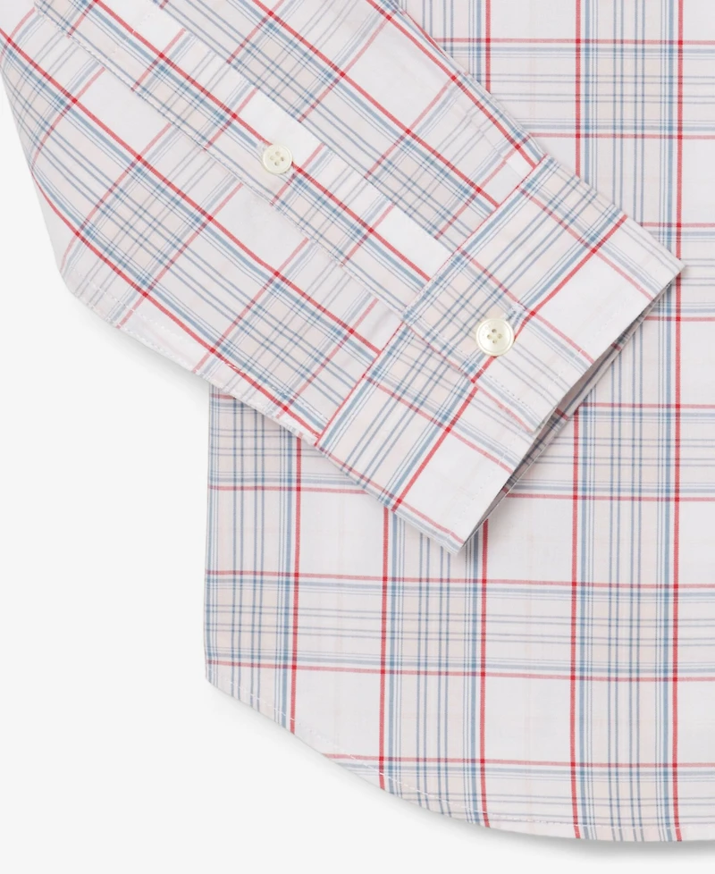Lacoste Men's Slim Fit Stretch Plaid Shirt