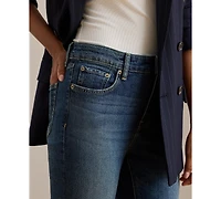 Lauren Ralph Women's High-Rise Straight Ankle Jeans