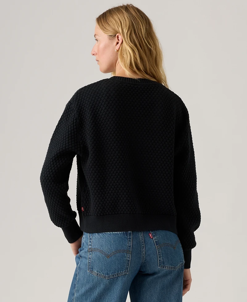 Levi's Women's Snowflake Long Sleeve Cardigan Sweater