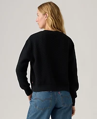Levi's Women's Snowflake Long Sleeve Cardigan Sweater