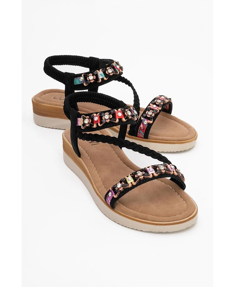 Yuan Braided Strap Sandal (Women)