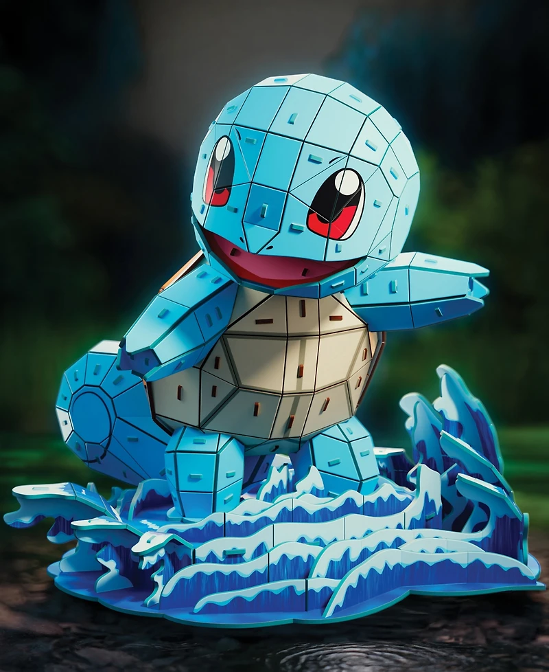 Pokemon Squirtle 3D Model Kit Kanto Starter Collection, 180 Pieces
