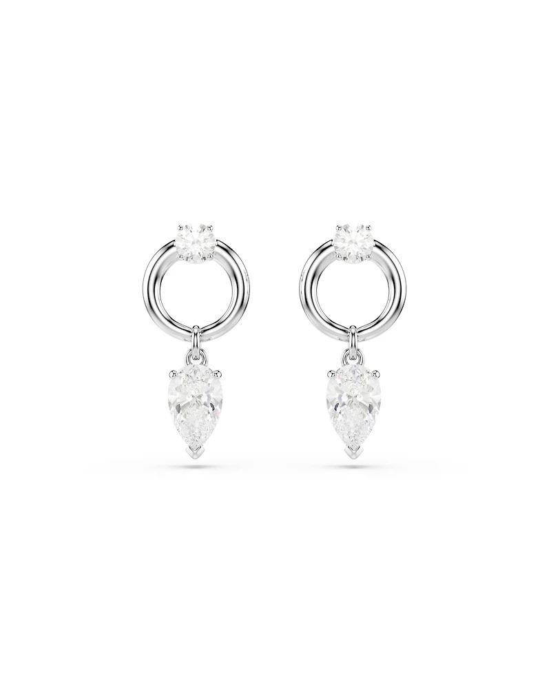 Swarovski Mesmera Rhodium Plated Drop Earrings