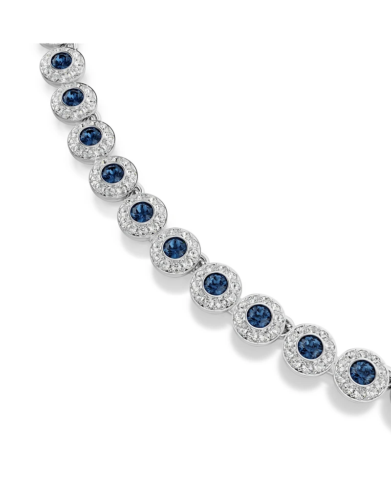 Swarovski Una Angelic Rhodium Plated Tennis Necklace