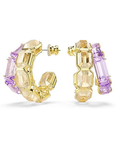 Swarovski Millenia Gold-Tone Plated Hoop Earrings