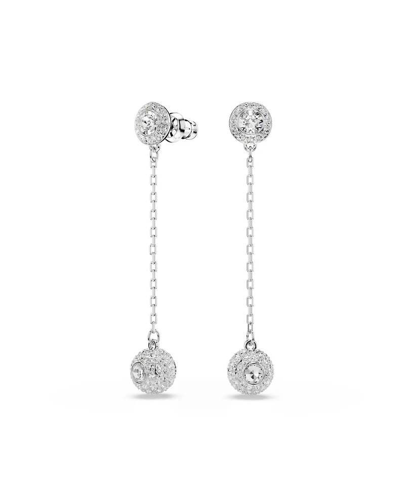 Swarovski Una Angelic Rhodium Plated Drop Earrings