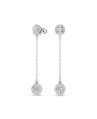 Swarovski Una Angelic Rhodium Plated Drop Earrings