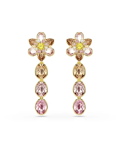 Swarovski Idyllia Gold-Tone Plated Drop Earrings