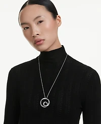 Swarovski Matrix Rhodium Plated Pendant Necklace