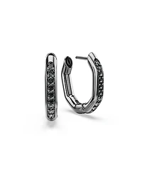 Swarovski Dextera Rhodium Plated Hoop Earrings