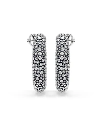 Swarovski Sublima Rhodium Plated Hoop Earrings