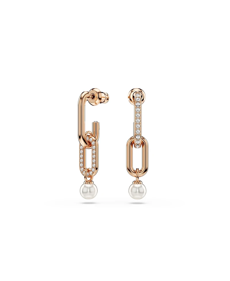 Swarovski Constella Rhodium Plated Drop Earrings