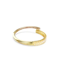 Swaroski Matrix Gold-Tone Plated Bangle