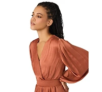 Steve Madden Women's Bei Smocked-Waist Tiered High-Low Dress