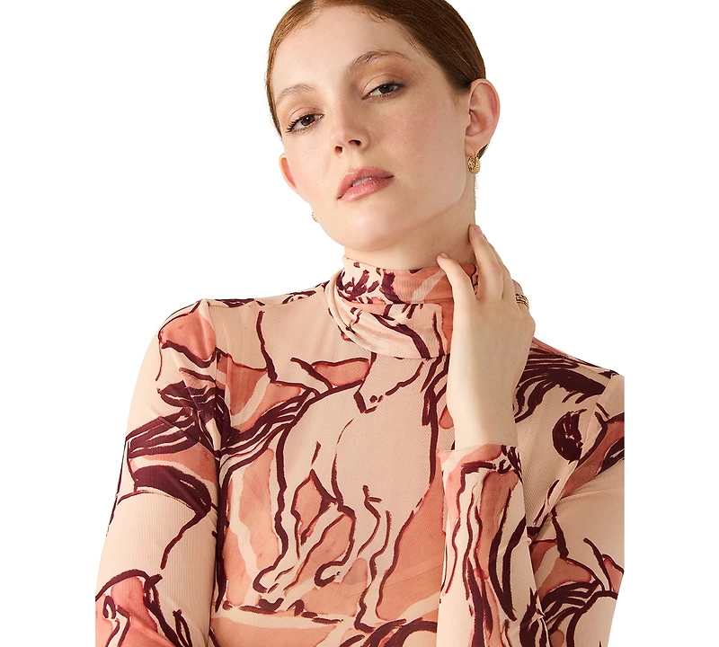 Steve Madden Women's Vivienne Printed Midi Dress