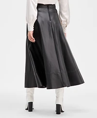 Guess Women's Delores Faux-Leather Circle Skirt