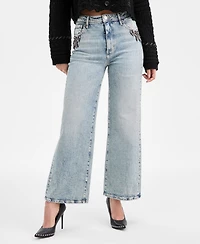 Guess Women's Ankle Wide-Leg Jeans