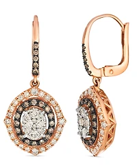 Le Vian Nude and Chocolate Drop Earrings (0.26 ct. t.w.) in 14K Two-Tone Gold