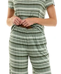 Roudelain Women's 2-Piece Striped Sleepwear Set