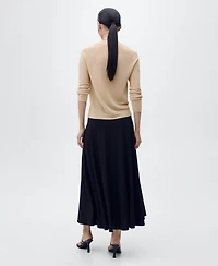 Mango Women's V-Neck Lurex Sweater