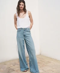 Mango Women's High-Rise Wide Leg Jeans