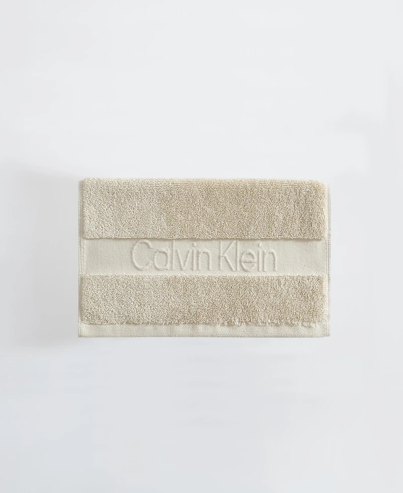 Calvin Klein Iconic Cotton Jacquard Washcloth, 13" x