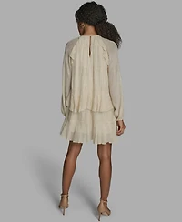 Bcbg Women's Long Sleeve Shift Dress