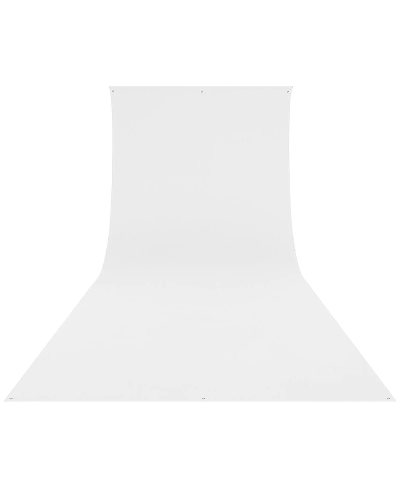 Westcott 9x20 Feet Wrinkle Resistant Cotton Background, High-Key White