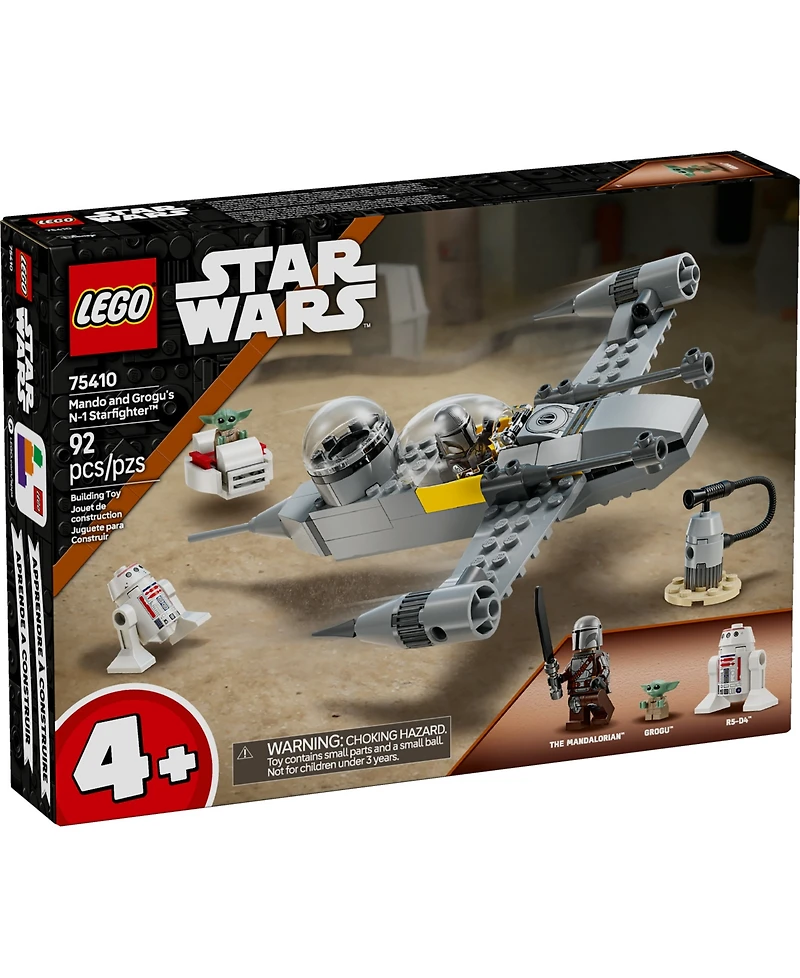 Lego Star Wars Mando and Grogu's N-1 Starfighter Building Toy