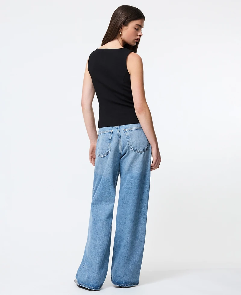 French Connection Women's Azra Square Neck Top