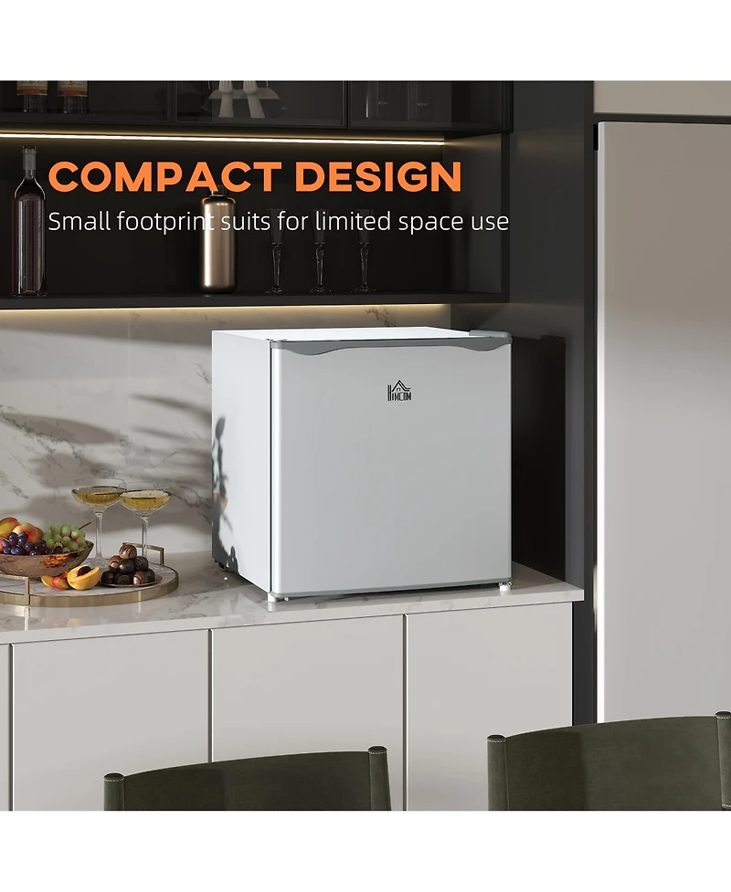 Homcom 1.1Cu.Ft Mini Freezer with Reversible Door for Home Office