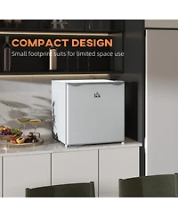 Homcom 1.1Cu.Ft Mini Freezer with Reversible Door for Home Office