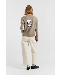 Chinti & Parker Women's Wool-Cashmere Dancing Snoopy Sweater